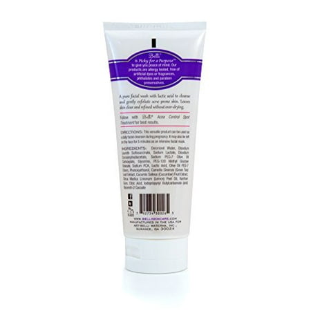 Belli Anti-Blemish Facial Wash - Cleanse Acne-Prone Skin - OB/GYN and Dermatologist Recommended - 6.5