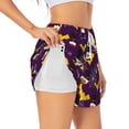 thumbnail image 3 of Lsque Halloween Gnomes1 Printed Women's Running Shorts with Liner Pockets,Elastic Quick Dry Workout Athletic Gym Yoga Shorts,Womens High Waist Shorts-X-Large, 3 of 9