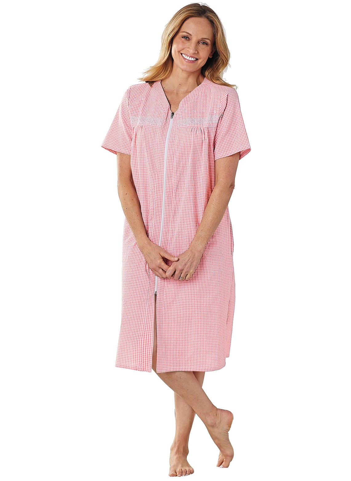 Gingham Zip Lounger by Cozee Corner