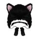 thumbnail image 5 of Sombrero de felpa Sunnimix Gato Negro, 5 of 7