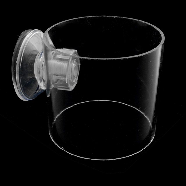 Fish Feeder Acrylic Aquarium Fish Tank Adjustable Circle Ring Fish Feeding Floating Food Dish Food Protection Cover Tray Feeder