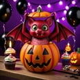 thumbnail image 2 of Halloween Pumpkin Decoration – Realistic Carved Jack-o'-Lantern for Indoor & Outdoor Use, Waterproof Plastic Pumpkin for Fireplace, Patio, Table & Party Decor, 2 of 5