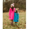 thumbnail image 3 of Girls Lightweight Soft Cotton Fleece A-Line Dress| Black, 3 of 5