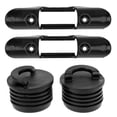 thumbnail image 1 of 2 Pcs de Portarrollos de Pletas Kayakcon Scupper de Color Negro de Plasticó Sunnimix Sostenedor del clip de la paleta del kajak, 1 of 8