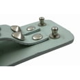 thumbnail image 4 of Zeckos Gray Leather 2 Row Cone Spiked Wristband Wrist Band, 4 of 5