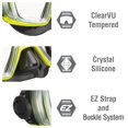 thumbnail image 2 of TUSA Sport Adulto Visio Tri-Ex Máscara y Snorkel Seco Combo Negro/Amarillo (UC-3125PQB-FY), 2 of 5