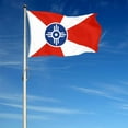 thumbnail image 2 of Dutern Double Sided City of Wichita Flag Banner 3 Ply with Brass Grommets 3x5 Feet, 2 of 4