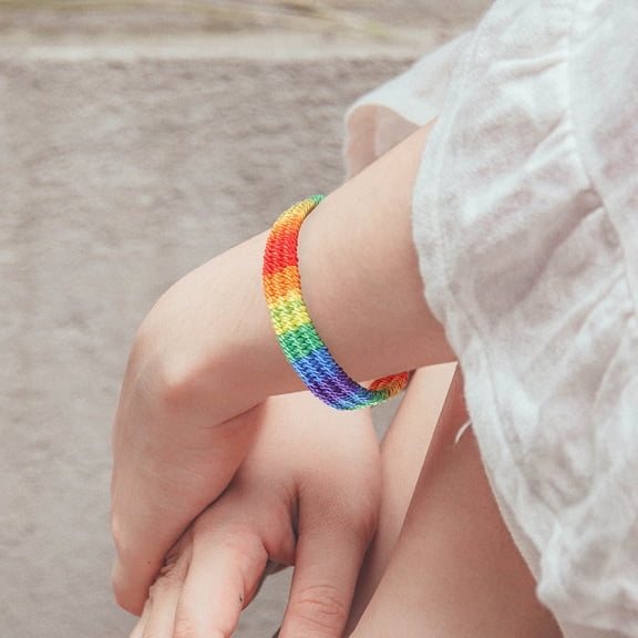 TEHAUX Adjustable Woven Cloth Rope Bracelets for Women, Fashion Decorative Multicolor Handmade Jewelry Accessories