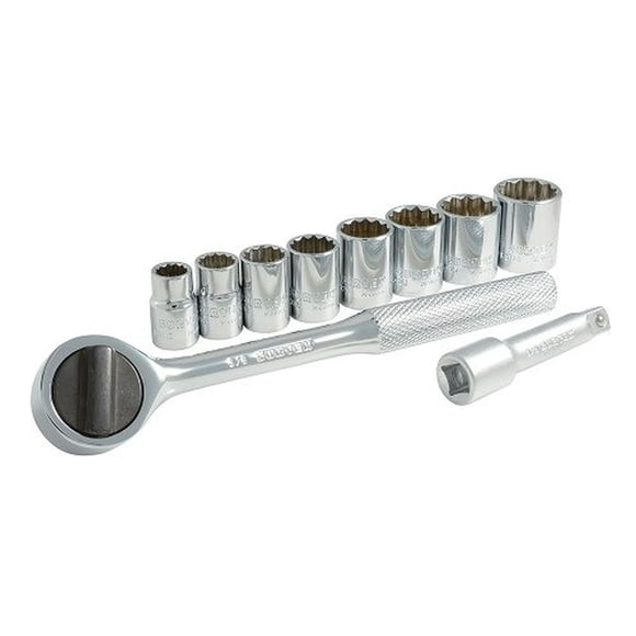 Juego 10 Dados Y Accesorios Y Pulgadas 3/8in En Rack Surtek SURTEK A02S