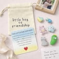thumbnail image 6 of Little Bag Of Friendship Pouch Accessories Gifts Small Drawstring Bags For Best Friend Graduation Birthday Galentines Day Long Distance（3Pcs）, 6 of 7