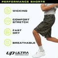 thumbnail image 6 of Ultra Performance Mens 5 Pack Athletic Running Shorts, Basketball Gym Workout Shorts for Men with Zippered Pockets, 6 of 7