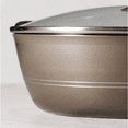 thumbnail image 4 of Tramontina Sicilia 2.5-Quart Nonstick Sauce Pan with Glass Lid, Hazelnut, 4 of 7