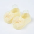 thumbnail image 2 of Hpapadks Baby Socks Infant Cute Bowknot Soft Bottom Non Slip Solid Floor Shoes Socks Yellow 0-12 Months, 2 of 4