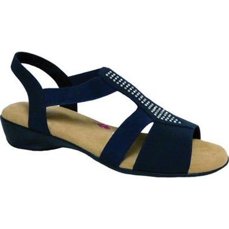 

Women s Ros Hommerson Mellow Sandal Navy Fabric 10.5 M