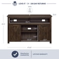 thumbnail image 5 of BELLEZE TV Stand Media Entertainment Center Console - Corin (Dark Walnut), 5 of 6