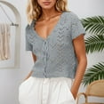 thumbnail image 2 of Cardigan For Women Lace Knit Beach Cover Up Summer Open Front For Casual Sheer Crochet Top Outfits Clothes, 2 of 5