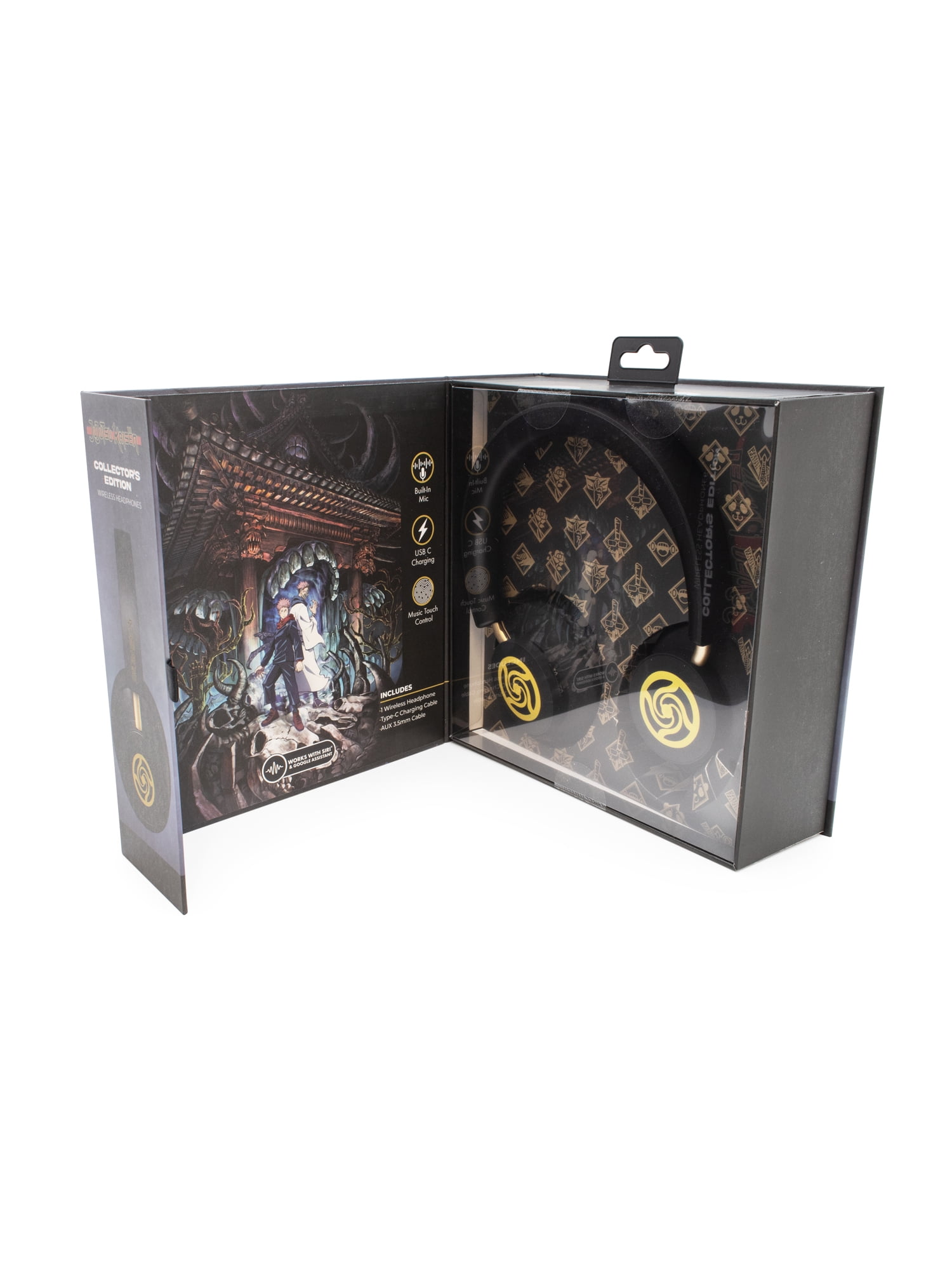 CultureFly Jujutsu Kaisen Collector Edition Wireless Bluetooth Headphones Built in Mic and Touch Controls