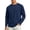 Navy-B#4076JJ, variant on Sweatshirt Men Raglan Crew Neck Mens Long Sleeve Tee Shirts Casual Basic Solid Color Lightweight Pullover Men Black L