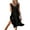 Black, variant on Travelwant Crochet Cover Ups for Women Hollow Out Sleeveless Bikini Swimsuit Swimwear Side Split Long Beach Dresses