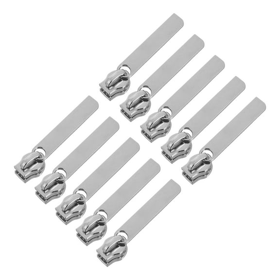 FRCOLOR 10pcs Nylon Zipper Pull Double Layer Anti-Theft Zipper Luggage Lock Hole Repair Supplies Smooth Puller Zipper Slider Replacement
