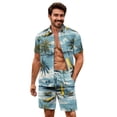 thumbnail image 3 of Yuyamidu His and Hers Matching Outfits Palm Tree for Women Midi Dress Mens Vacation Outfits Men's Shirt and Short Sets Matching Beach Outfits for Couples Button Down Short Sleeve Shirt Man 2XL, 3 of 5