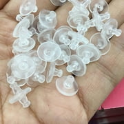 Wentin Reduced Jewelry materials 100pcs Bullet Clutch Earring Backs With Pad 50pairs Earring Backs Earring Backs For Droopy Ears Studs Fishhook Earring Backs Replacements Clutch Back