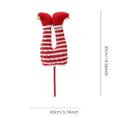 thumbnail image 3 of Ltdhehe Pieds avec Rayures Rouges et Blanches Ornement de Bureau Festif pour et, 3 of 7