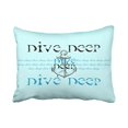 thumbnail image 1 of RYLABLUE Rectangle Throw Pillow Covers Popular Chic Vintage Anchor Dive Deep Pillowcases Polyester 20 x 30 Inch With Hidden Zipper Home Sofa Cushion Decorative Pillowcase, 1 of 1