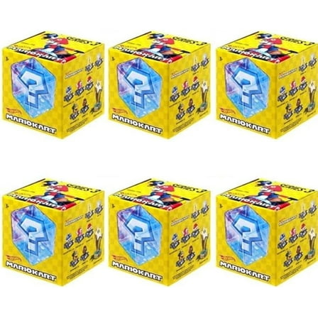 Hot Wheels Mario Kart Blind Box Series 3 Vehicles (Pack of 6)