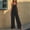 Black#02, variant on Women's Wide Leg Jumpsuits Oversized Spaghetti Strap Bohos Cotton Like Overalls Womens Summer Casual Solid Loose Fits Lightweight Comfy Rompers