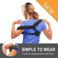 thumbnail image 5 of Liiva Adult's Adjustable Support Belt for Back Clavicle Support and Upper Back Correction, Black, 5 of 7