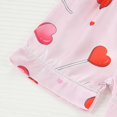 thumbnail image 6 of Toddler Satin Pajamas For Girl Love Button Down Solid Tops T Shirt Set Toddler Nightgown Pj For Girls 12-18 Months Cute&nbsp;Boy Girl&nbsp;Clothing, 6 of 7