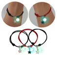 thumbnail image 2 of LICEWO 3 Pcs Luminous Love Star Moon Cat Bracelets Handmade String Rope Promise Bracelet for Women Girl Friends Couples, 2 of 20