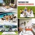 thumbnail image 5 of Outdoor Rug 3x5 ft Hockey Player Outdoor Large Area Rug Non Slip Rubber Sports Ground White Front Door Mat RV Rug Camping Carpet Patio Outdoor Rugs for Backyard Balcony Deck Porch Indoor, 5 of 9