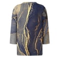 thumbnail image 5 of Giftesty Three Quarter Sleeve Womens Tops Women's Fashion Printed T-Shirt 3/4 Sleeves Blouse Round Neck Casual Tops, 5 of 5