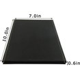 thumbnail image 3 of 10x7 Inches Portable Folding Makeup Mirror, Frameless PU Leather Desk Mirror with Stand for Camping Travel Tabletop Personal, Blue, 3 of 5