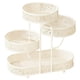 thumbnail image 1 of Cesta de fruta de metal de 4 niveles, organizador de aperitivos, multiusos, accesorio para sala de estar Blanco, 1 of 9