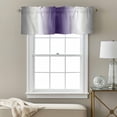 thumbnail image 3 of Gray Purple Kitchen Curtain Valances for Windows Farmhouse Short Curtains, Modern Gradient Geometric Rod Pocket Valance Curtain for Bedroom Cafe Living Room 42"x12", 3 of 8