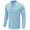 Light Blue, variant on HAiming Men Long Sleeve Shirts Vintage Button V-Neck Pullover Tops Fall Casual Comfy Cotton Linen Blouse with Pocket