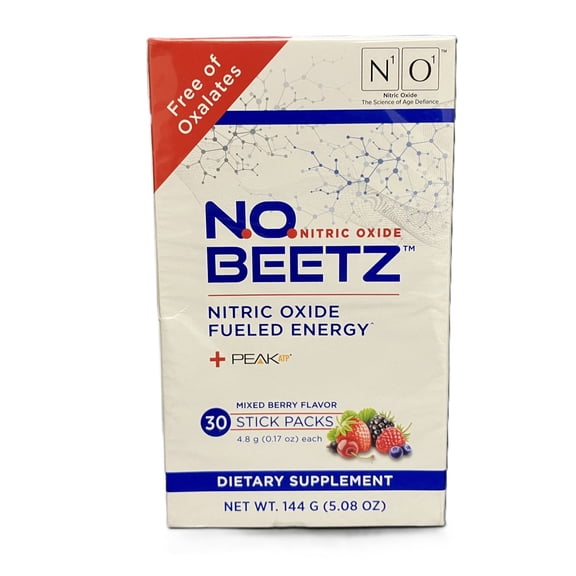 N1O1 N.O. Beetz Nitric Oxide Dietary Supplement 30 servings Mixed Berry Flavor