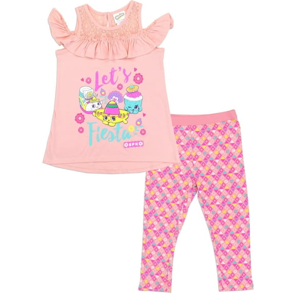Shopkins Little Girls' Let's Fiesta Top and Leggings Set (4)