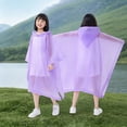 thumbnail image 2 of Kids Raincoats for Girls Boys Waterproof Rain Jacket Cartoon Children Toddler Rain Wear 2T 3T 4T 5T 6T Children Purple,3-15 Years, 2 of 5