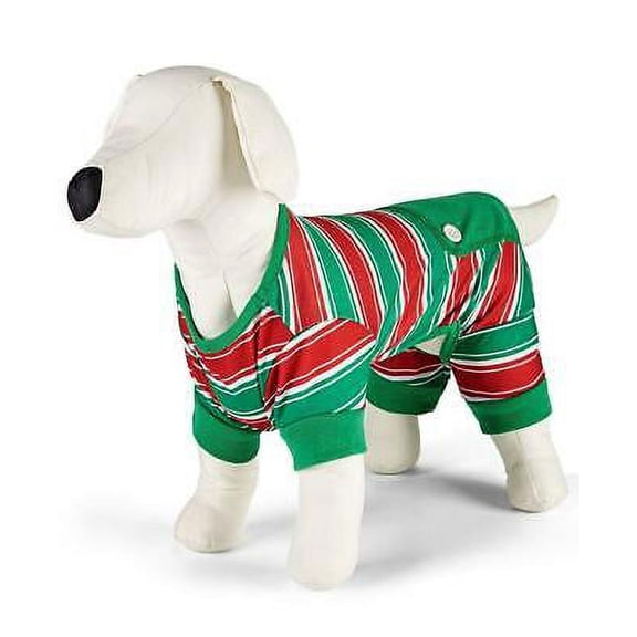 Family PJs Dogs Striped Pull On Pet Pajamas Holiday Size S MSRP $24