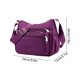 thumbnail image 3 of Bolsa cruzada de nailon de gran capacidad para mujer con múltiples bolsillos, correa ajustable para el hombro, resistente al agua, bolso casual ligero para uso diario, 3 of 6
