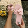 thumbnail image 2 of Ediodpoh Women Slippers Fashionable New Pattern Simple Solid Color Open Toe Flat Bottom Comfortable Summer Beach Sandals Women's Slippers Pink 7, 2 of 8