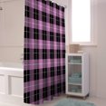 thumbnail image 6 of Shower Curtains Check Plaid Bath Curtain Buffalo Plaid Waterproof Bathroom Shower Curtain Set with Hooks Decoration 72 x 72 Inches, 6 of 7