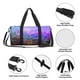 thumbnail image 4 of Fotbe Colorful Purple Cosmos Flower Bolsa Deportiva de Lona Plegable con Estampado, Bolsa de Gimnasio con Bolsillo Seco/Húmedo, Bolsa de Viaje Ultraligera de Gran Capacidad, 4 of 6
