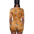 thumbnail image 2 of AMERTEER Pyjama de Combinaison à Manches Courtes à Col en V Profond pour Femme, 2 of 4