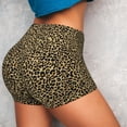 thumbnail image 3 of Picia Leopard Print Printed Workout Shorts for Women Seamless Scrunch Butt Lifting High Waisted Yoga Gym Booty Running Moisture-wicking Short Pants-XX-Large, 3 of 9