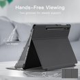thumbnail image 3 of JETech Case for Samsung Galaxy Tab S8 Plus 2022 / S7 FE 2021 / S7 Plus 2020 12.4-Inch with S Pen Holder, Slim Folio Stand Protective Tablet Cover, Multi-Angle Viewing (Black), 3 of 6